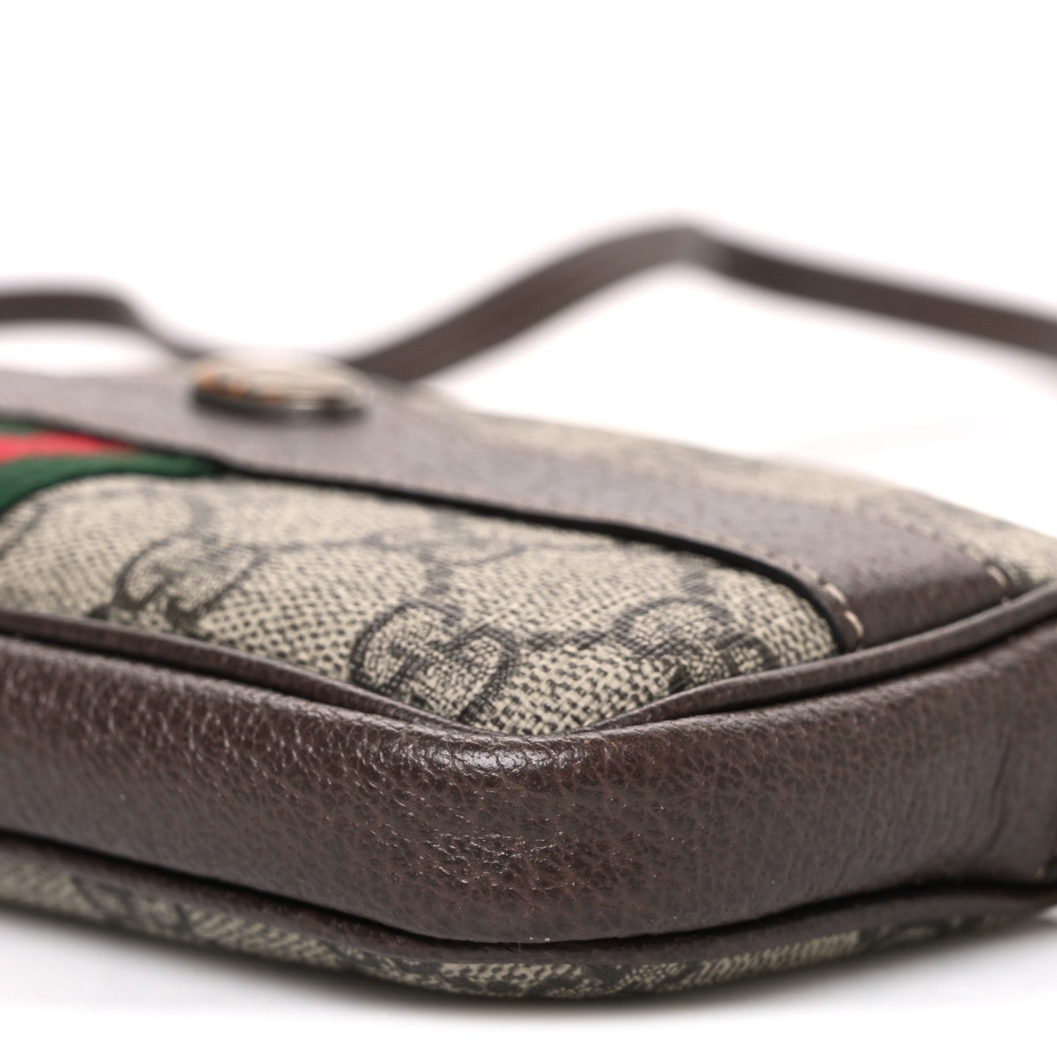 Gucci GG Supreme Monogram Web Mini Ophidia GG Bag Brown