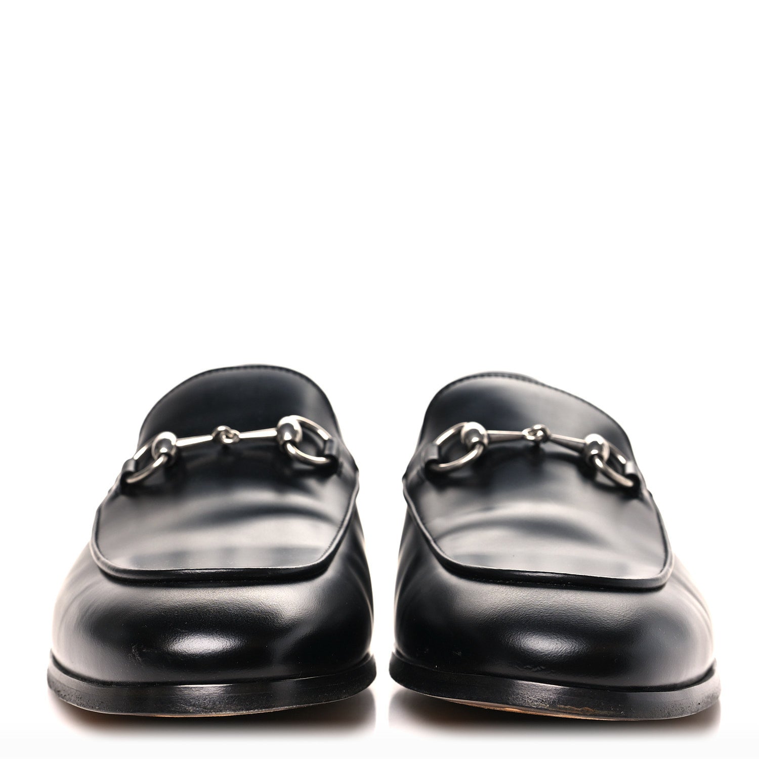 Gucci Betis Glamour Calfskin Mens Jordaan Loafers 9.5 Black