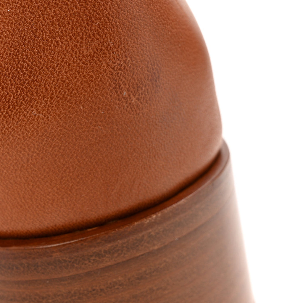 Calfskin CC Logo Mid Calf Boots 39 Brown