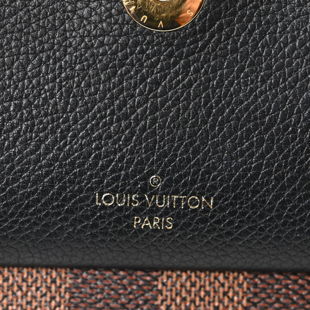 Louis Vuitton Damier Ebene Vavin Chain Wallet Black