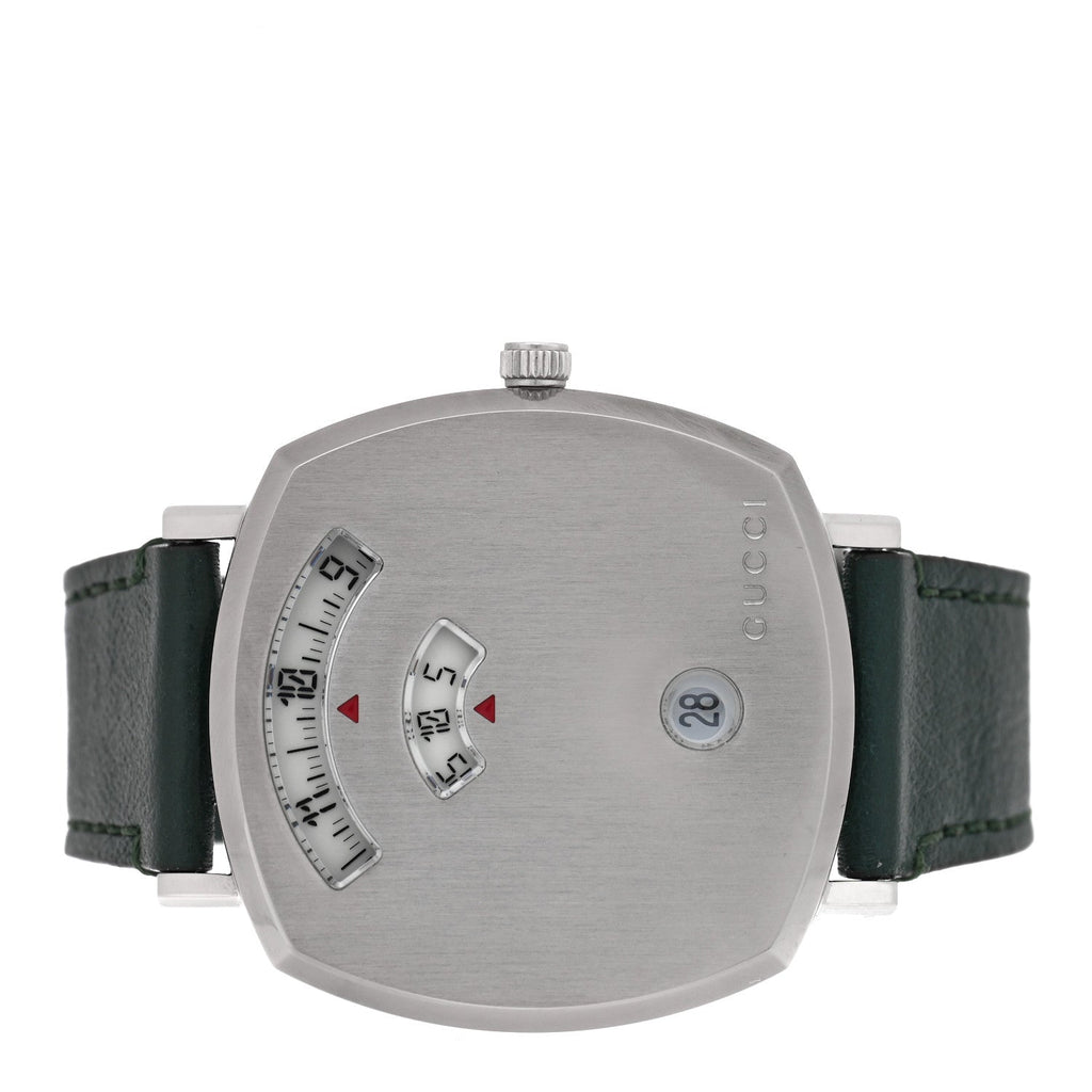 Gucci Stainless Steel Calfskin 35mm Grip Quartz Watch Green