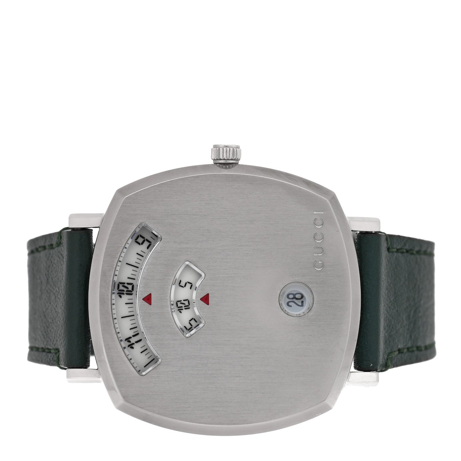Gucci Stainless Steel Calfskin 35mm Grip Quartz Watch Green