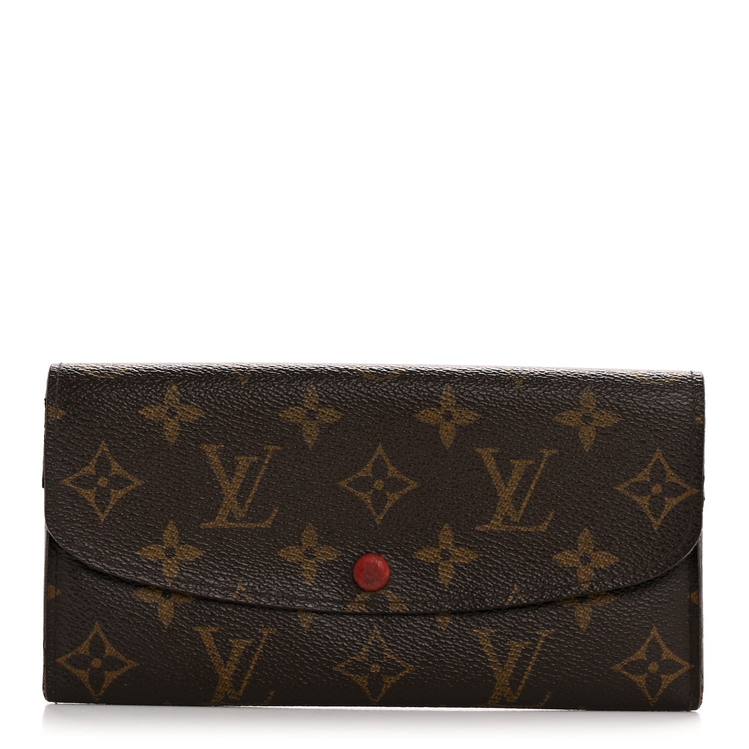 Louis Vuitton Monogram Emilie Wallet Red