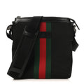 Gucci Canvas Web Messenger Bag Black