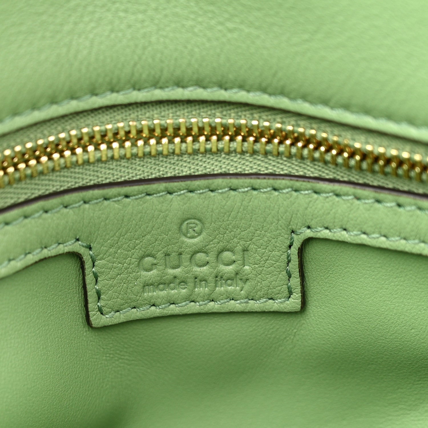 Gucci Roxy Calfskin Web Medium Blondie Top Handle Shoulder Flap Bag Salamander Green
