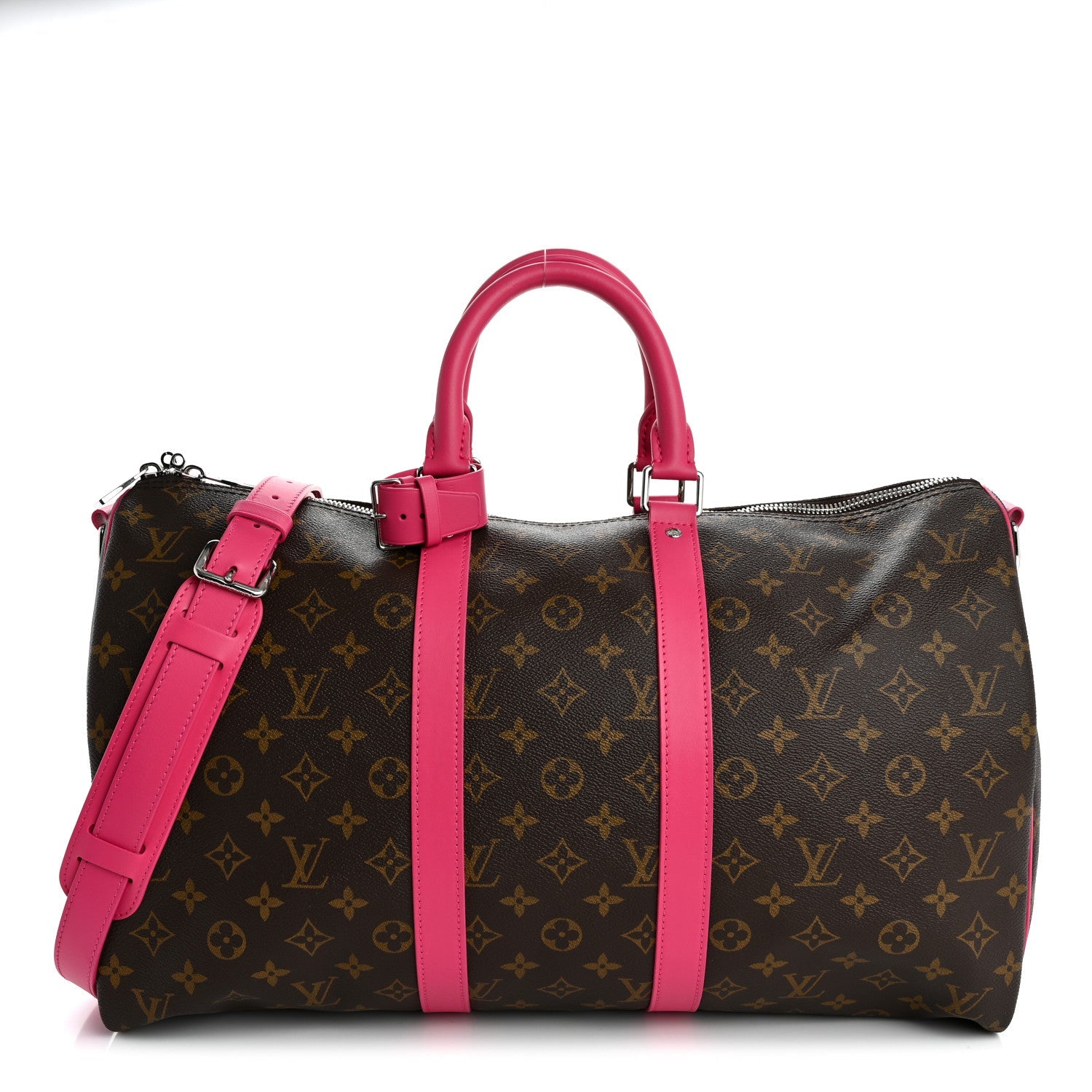Louis Vuitton Monogram Keepall Bandouliere 45 Pondichery Pink