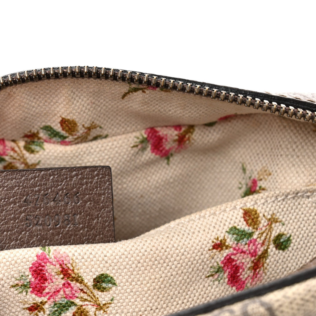 Gucci GG Supreme Monogram Web Neo Vintage Shoulder Bag Beige New Acero Crop