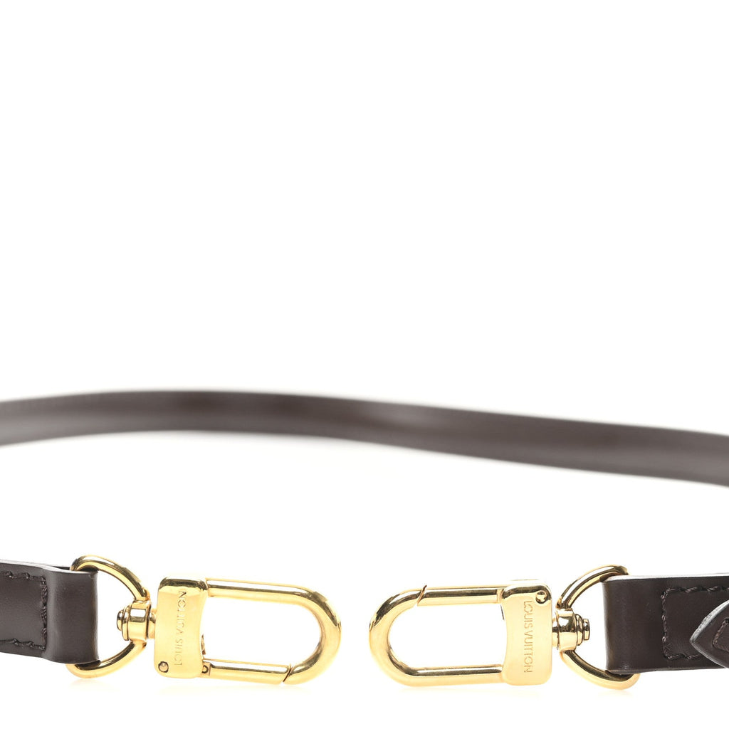 Louis Vuitton Calfskin 16mm Adjustable Shoulder Strap Brown