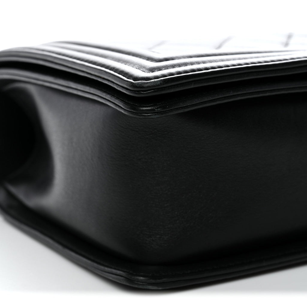 Chanel Calfskin Quilted Medium Boy Flap Black