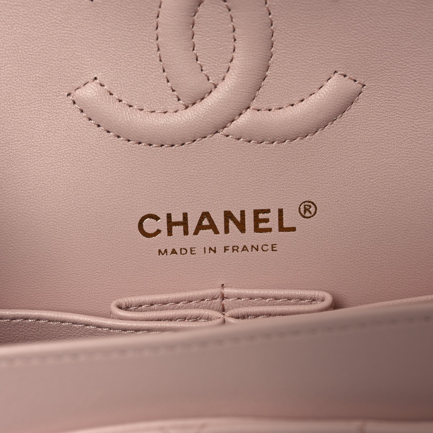 Chanel Lambskin Quilted Small Double Flap Light Pink