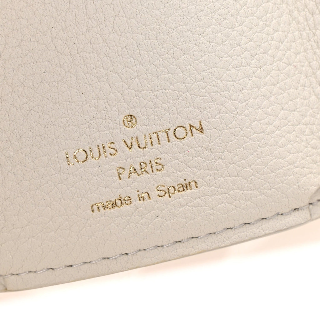 Louis Vuitton Calfskin Lockmini Wallet White