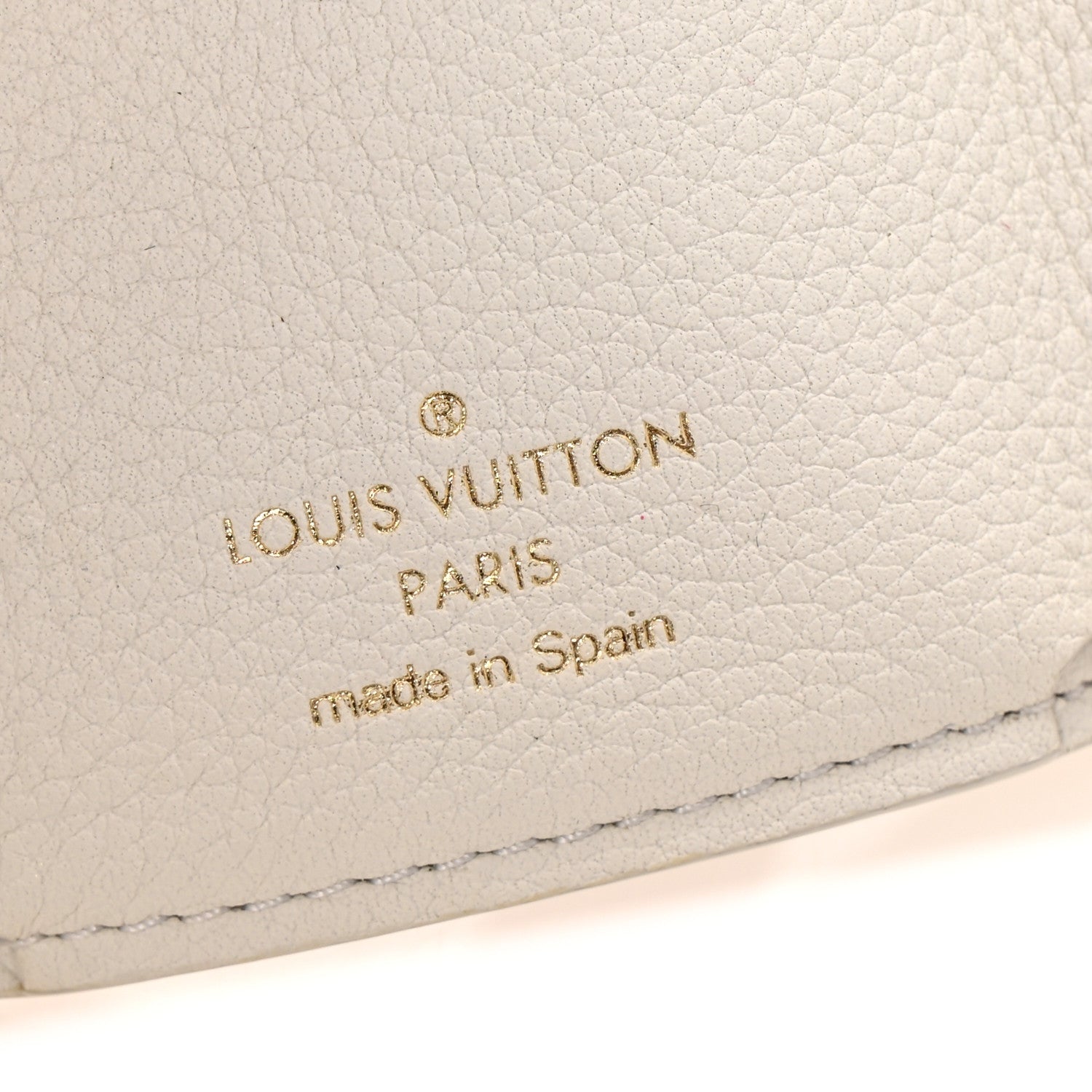 Louis Vuitton Calfskin Lockmini Wallet White