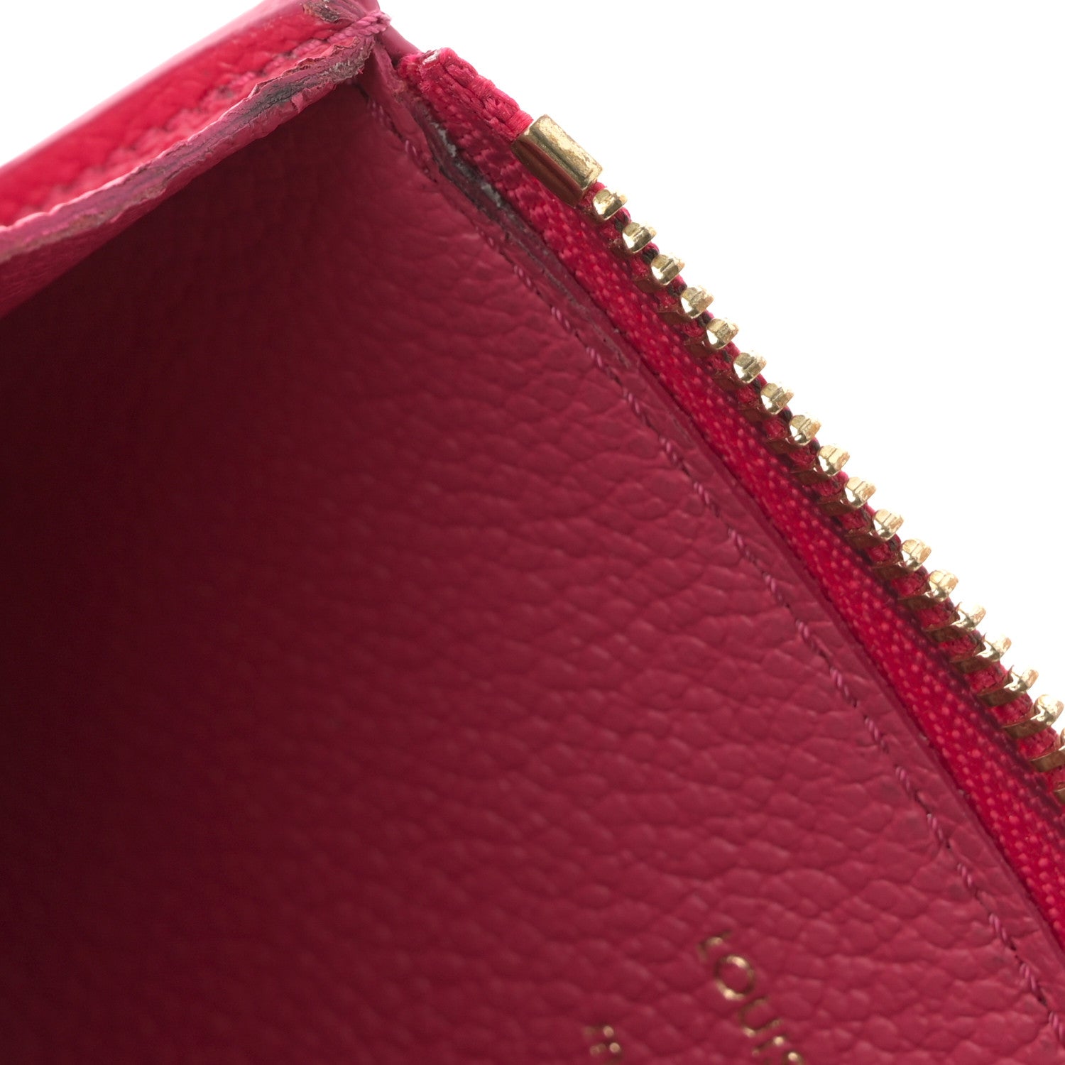 Louis Vuitton Empreinte Monogram Zipped Romy Card Holder Grenade