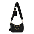 Prada Saffiano Lux Re-Edition 2005 Shoulder Bag Black