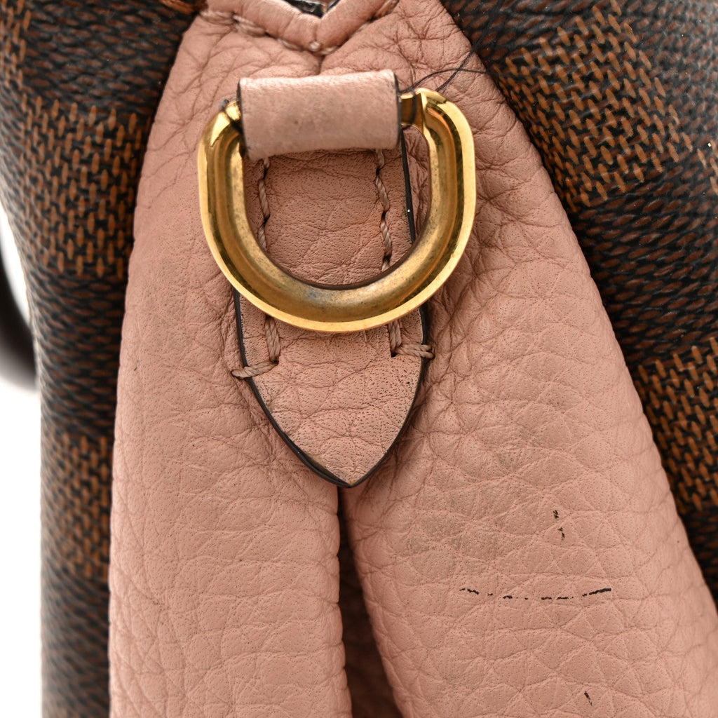 Louis Vuitton Damier Ebene Cuir Taurillon Brittany Magnolia