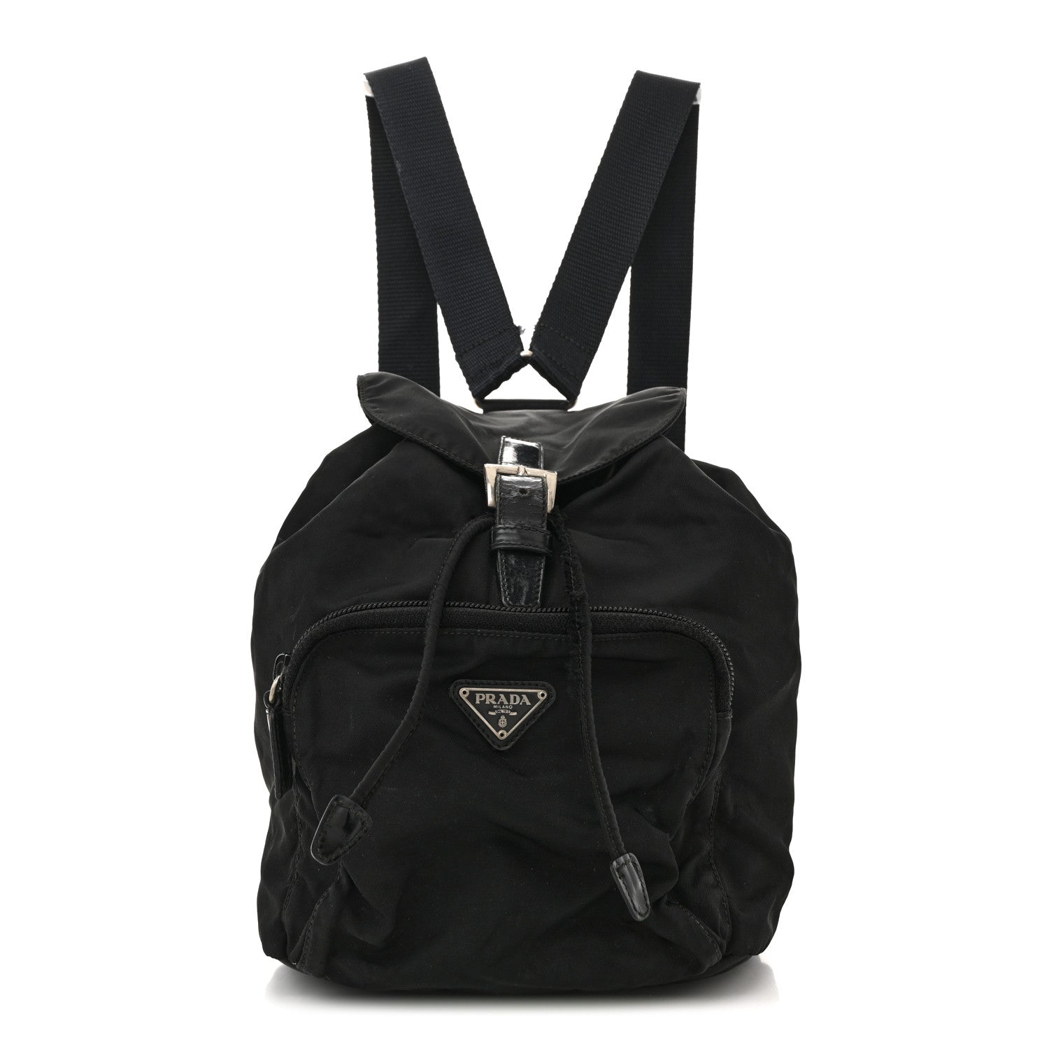 Prada Nylon Vela Mini Cinch Backpack Black