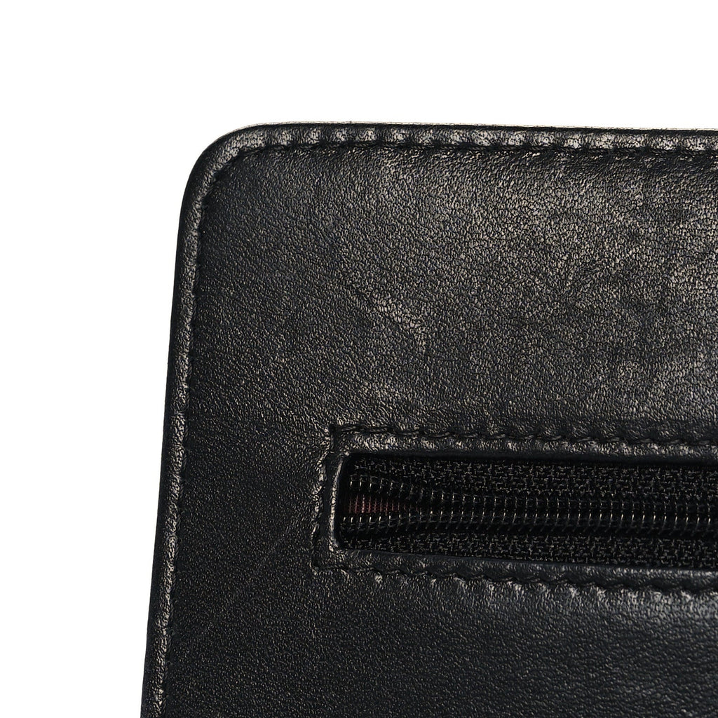 Chanel Lambskin Quilted Wallet On Chain WOC Black