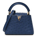 Louis Vuitton Ostrich Capucines Mini Indigo
