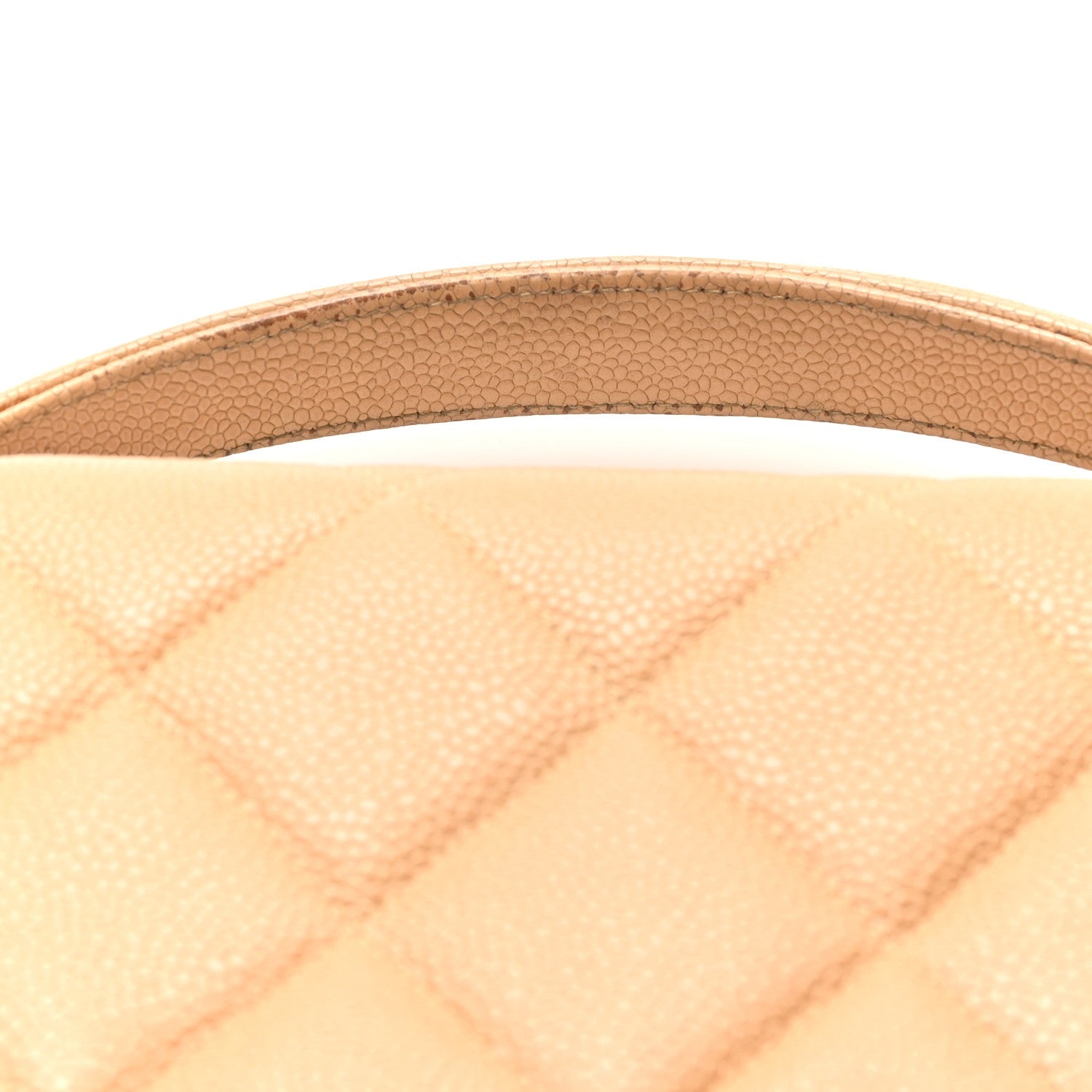 Chanel Caviar Quilted Briefcase Laptop Bag Beige