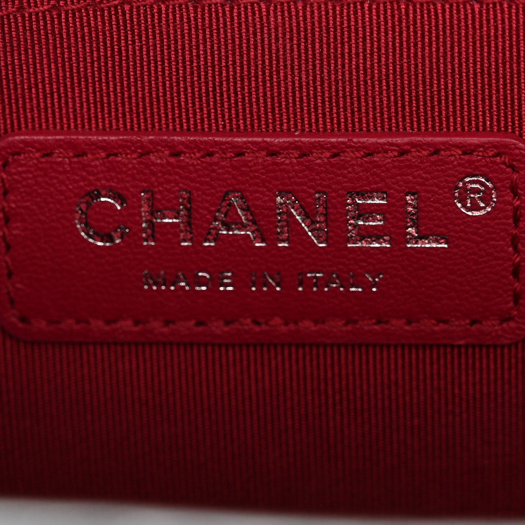 Chanel Aged Calfskin Quilted Small Gabrielle Hobo Dark Green