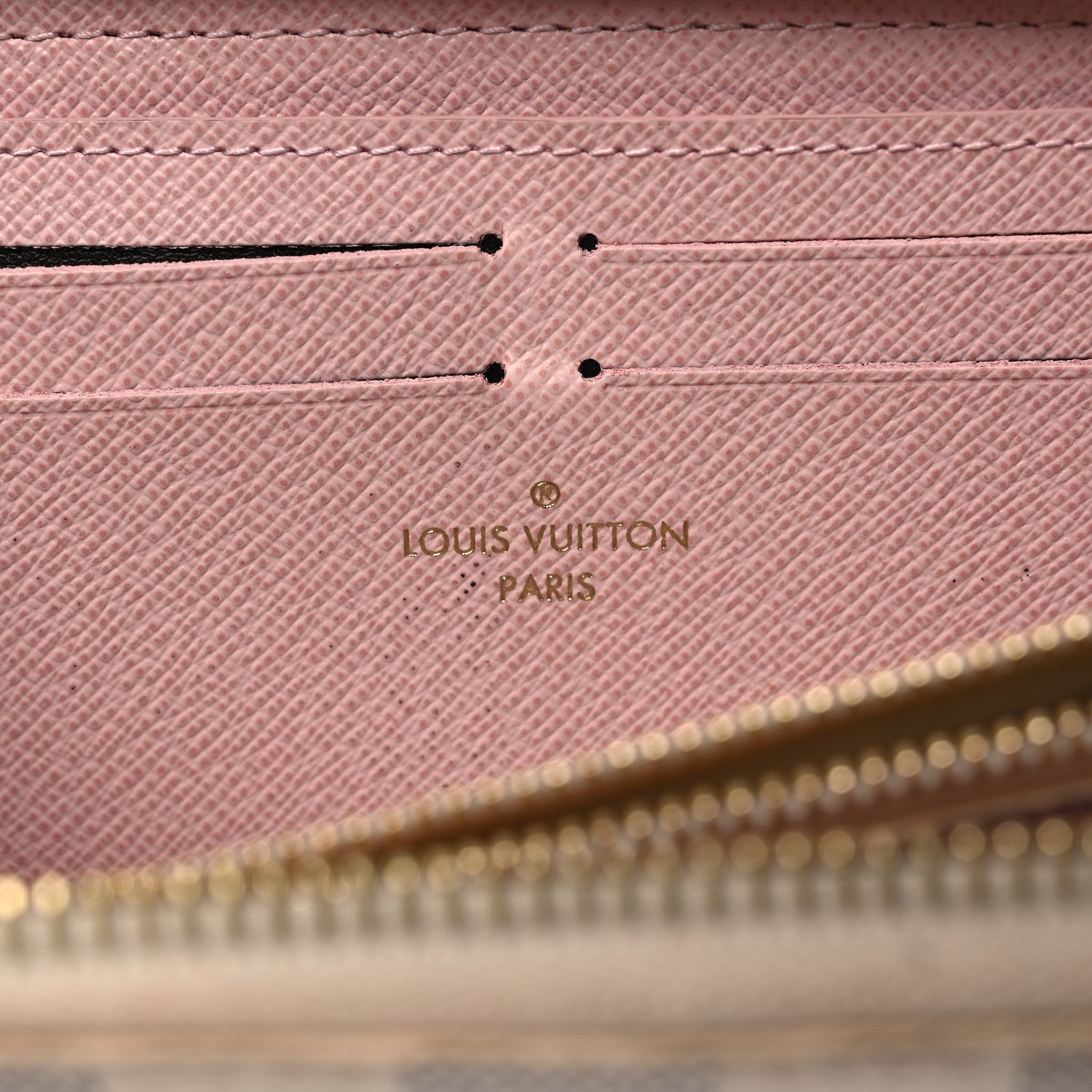 Louis Vuitton Damier Azur Clemence Wallet Rose Ballerine