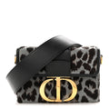 Christian Dior Pony Hair 30 Montaigne Box Bag Blue