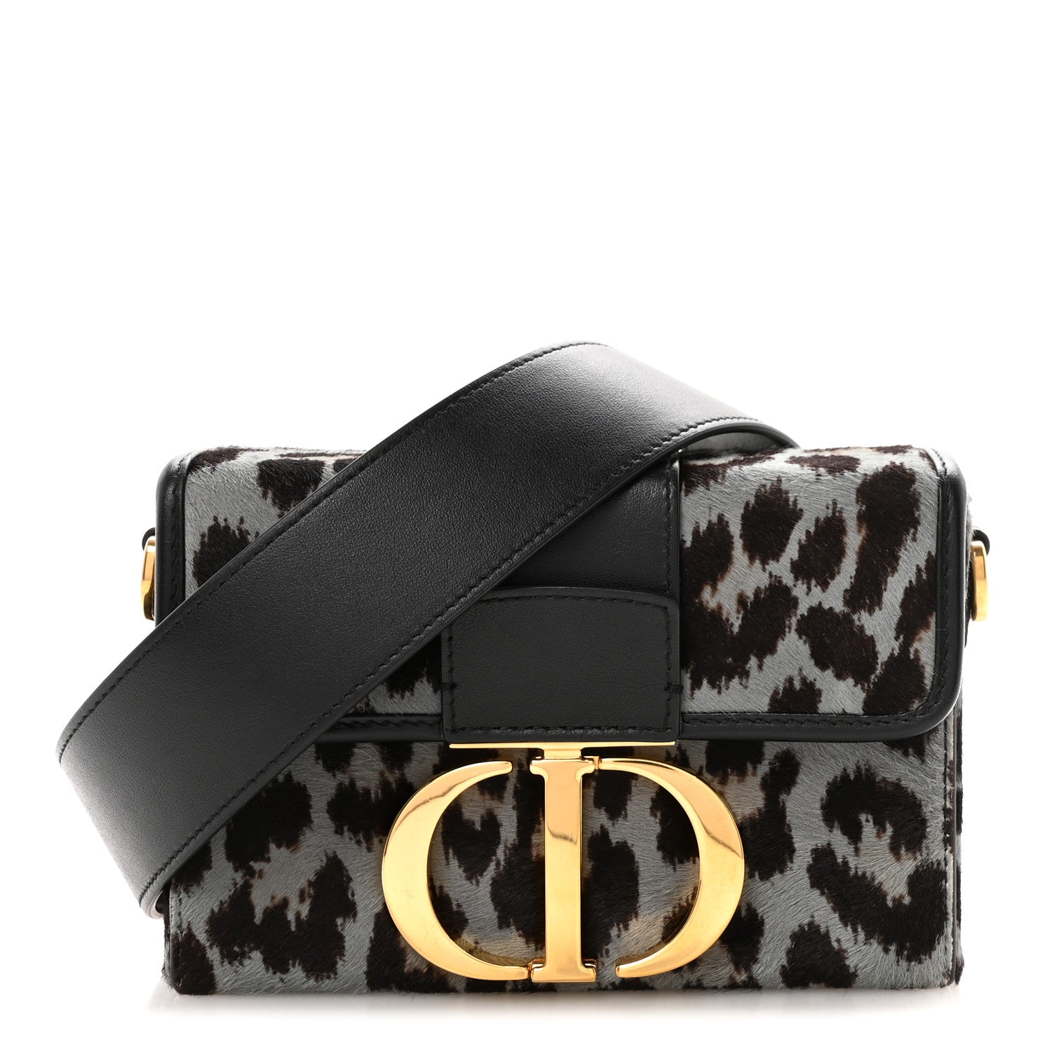 Christian Dior Pony Hair 30 Montaigne Box Bag Blue