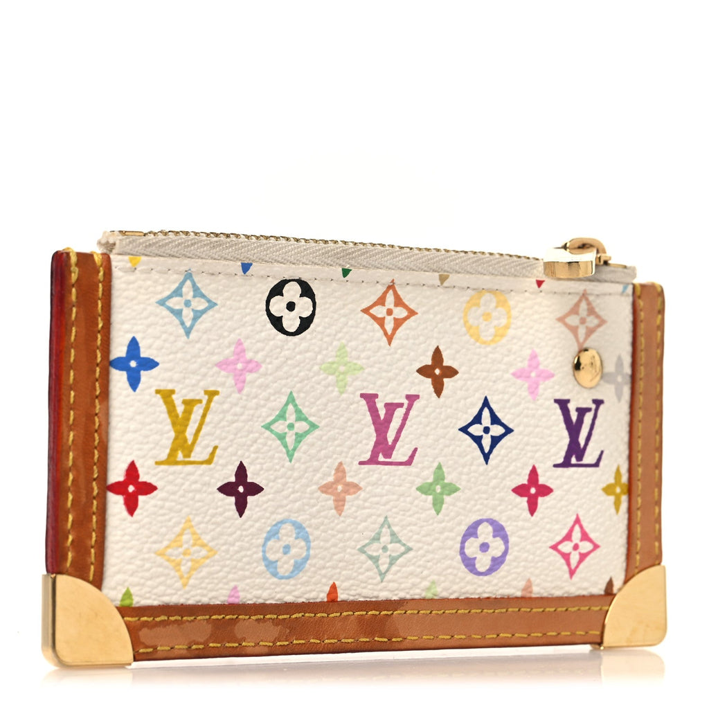 Louis Vuitton Monogram Multicolor Key Pouch White