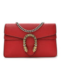 Gucci Calfskin Super Mini Dionysus Shoulder Bag Hibiscus Red