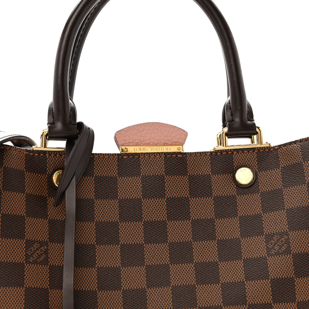 Louis Vuitton Damier Ebene Cuir Taurillon Brittany Magnolia