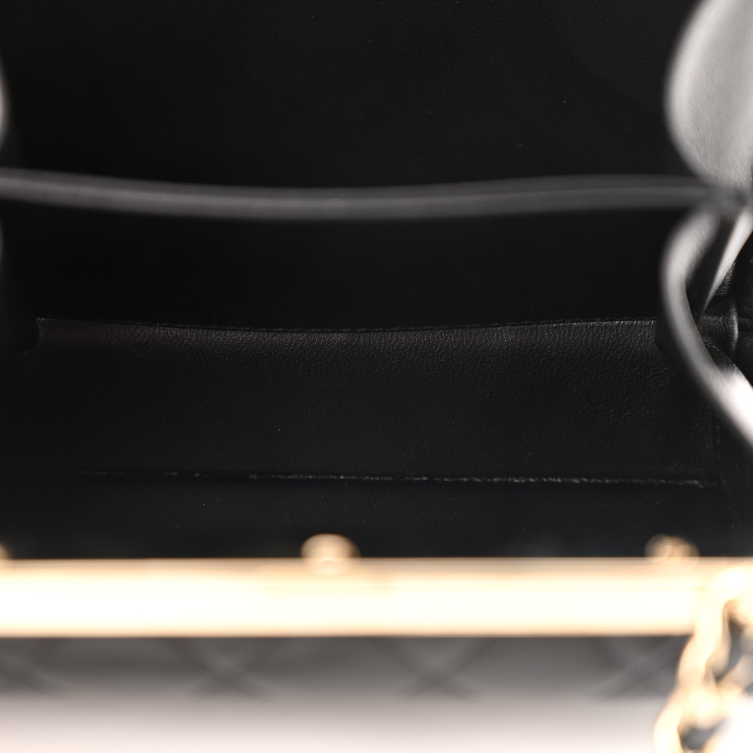Chanel Lambskin Quilted Pearl CC Vanity Case Black