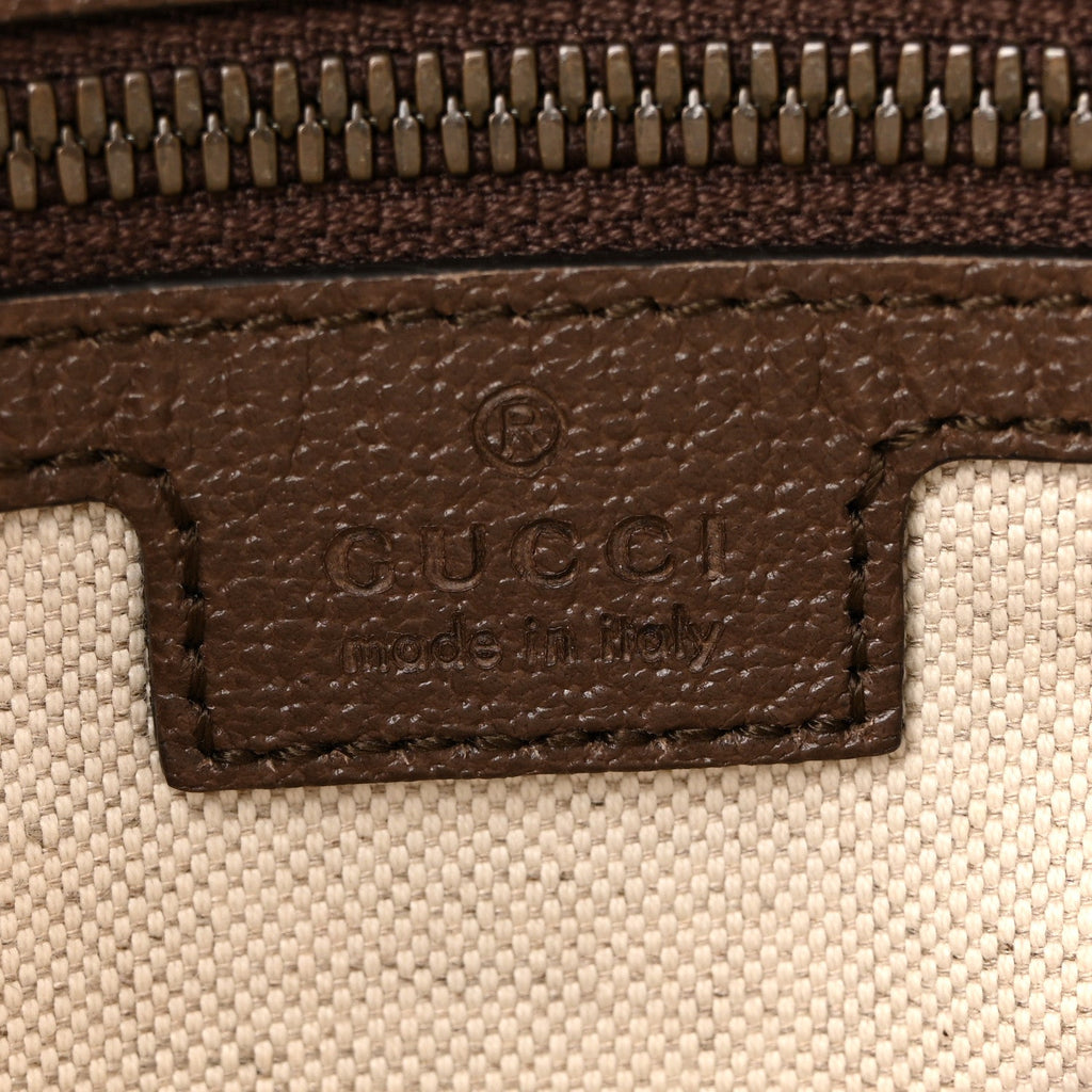 Gucci Soft GG Supreme Monogram Medium Ophidia Belt Bag Dark Brown
