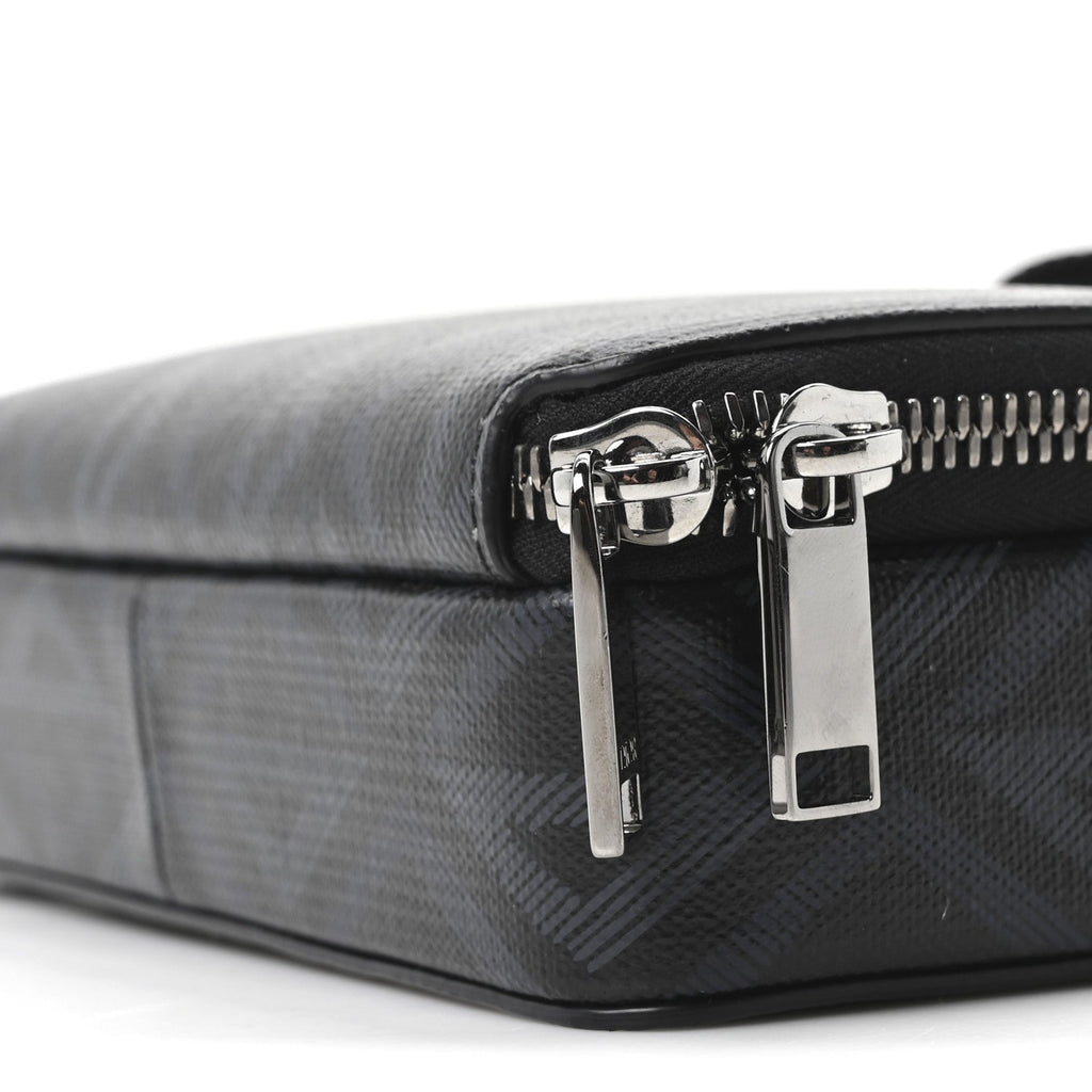 Christian Dior Coated Canvas CD Diamond Messenger Pouch Black