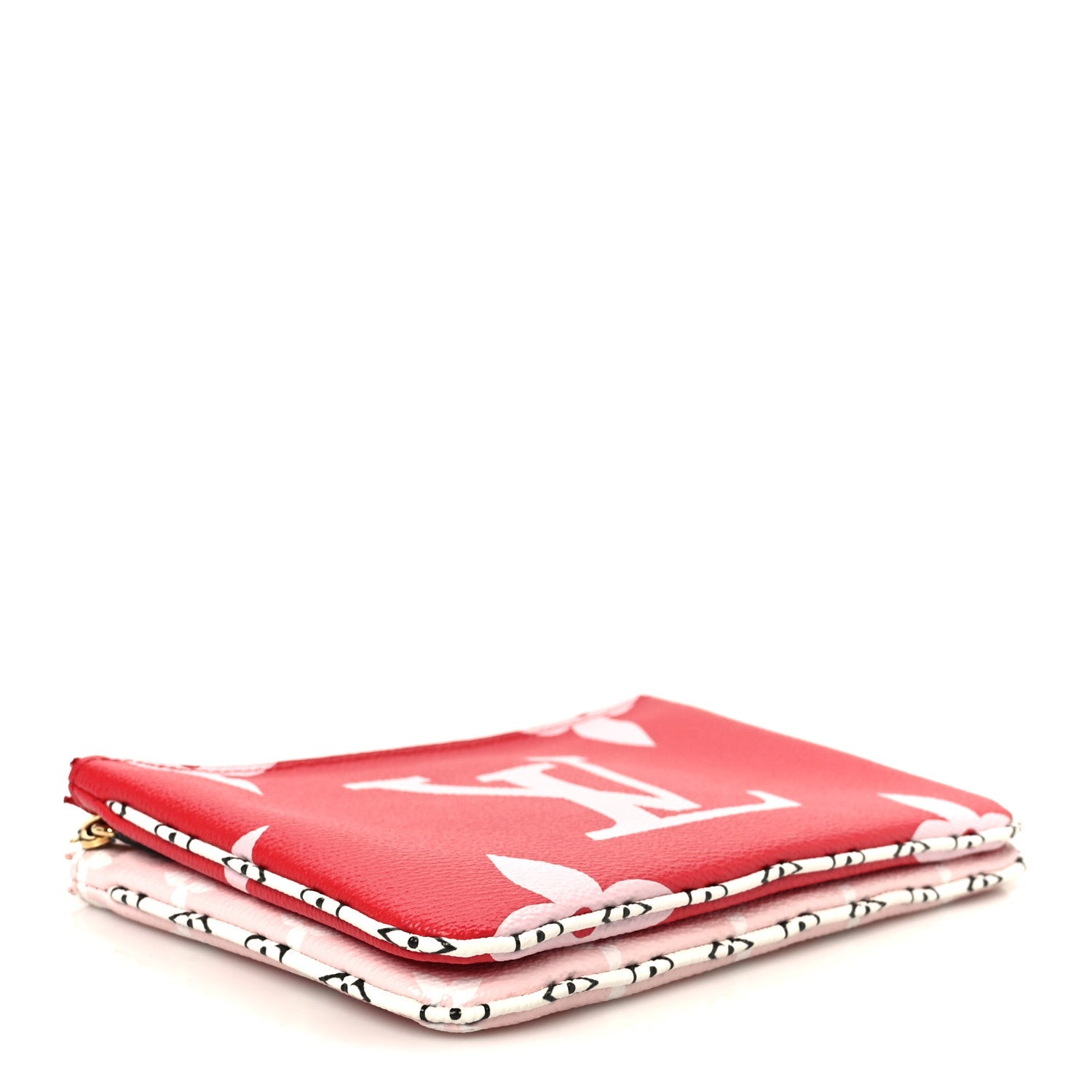 Louis Vuitton Monogram Giant Double Zip Pochette Rouge