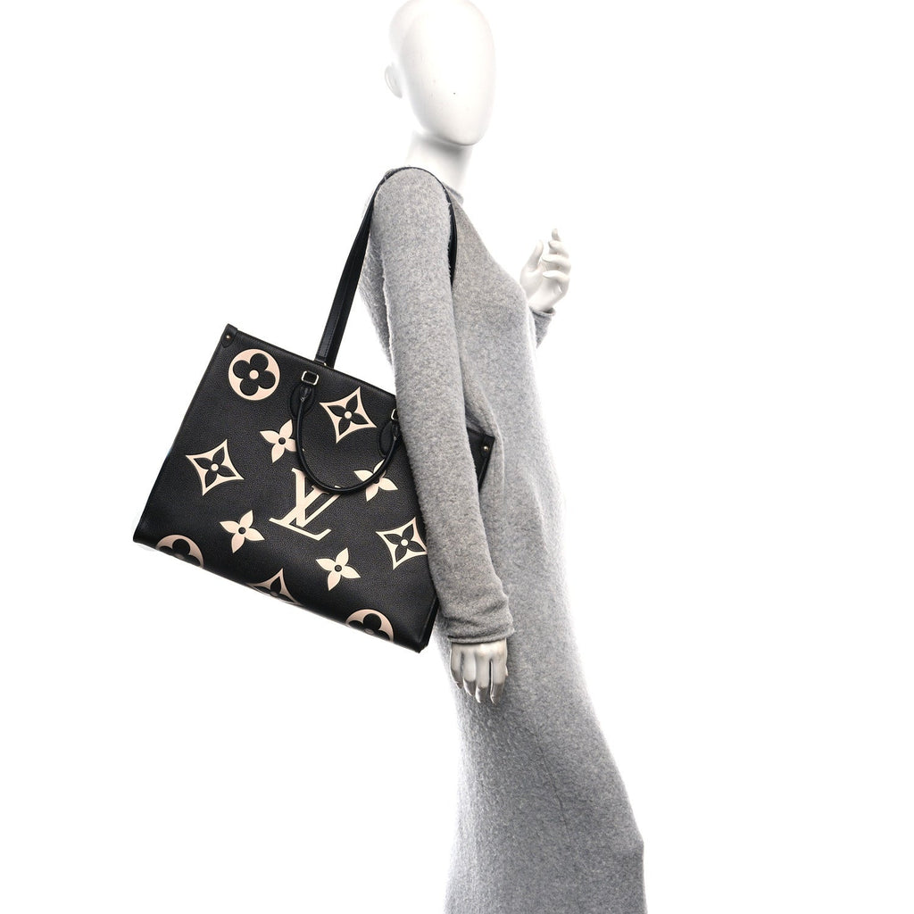 Louis Vuitton Empreinte Monogram Giant Onthego GM Black Beige
