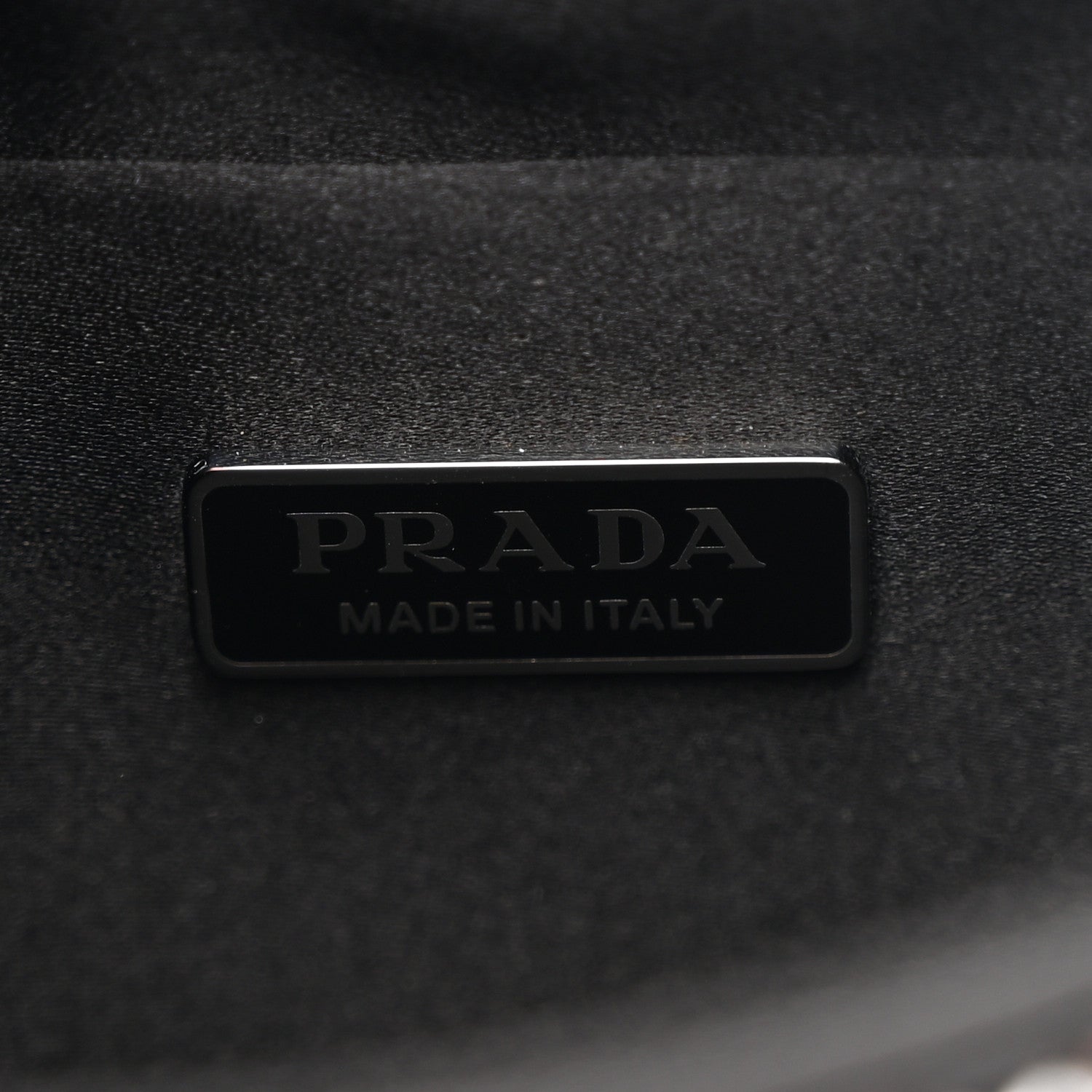 Prada Satin Crystal Cleo Adjustable Strap Shoulder Bag Metal