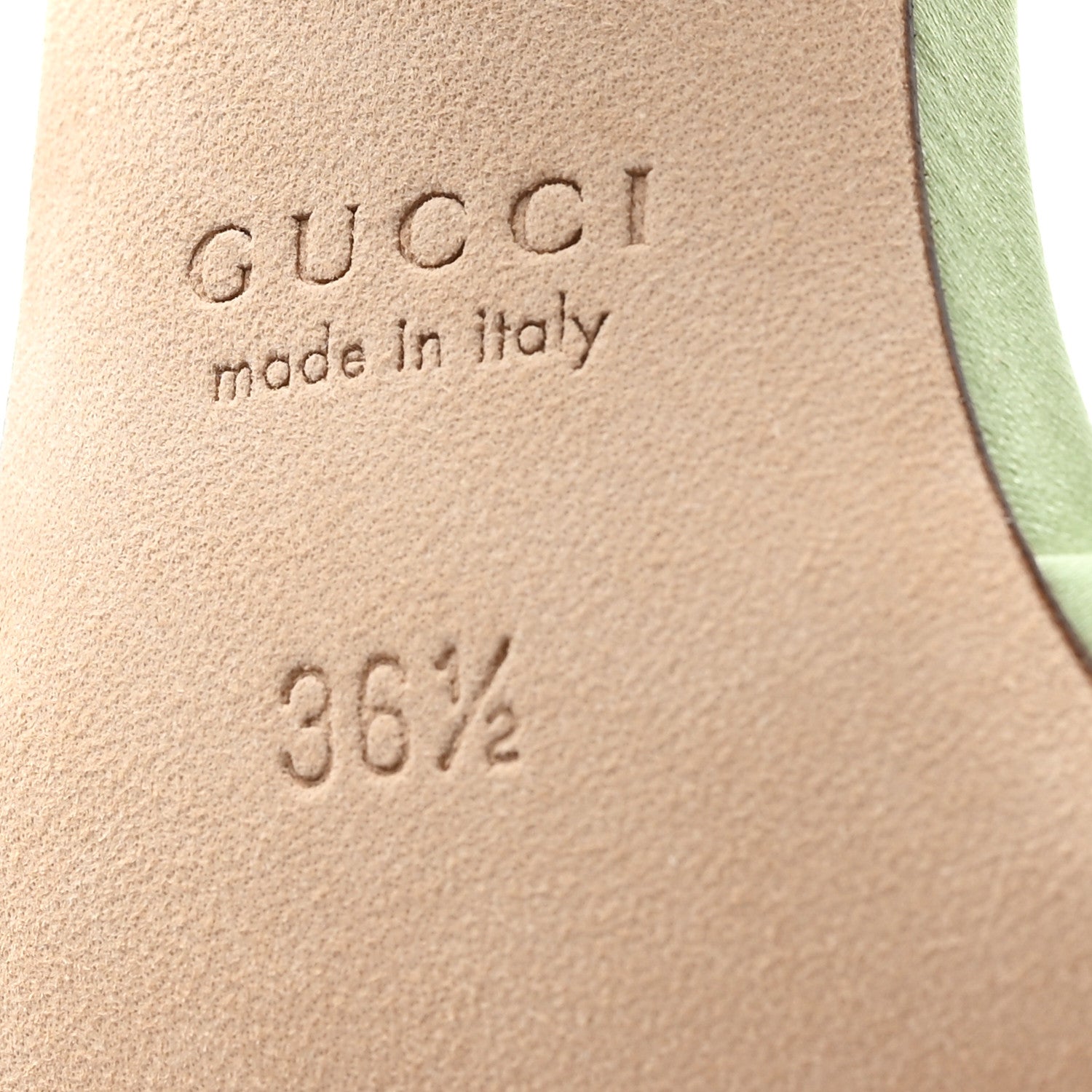 Gucci Satin Crystal Horsebit Sandal Pumps 36.5