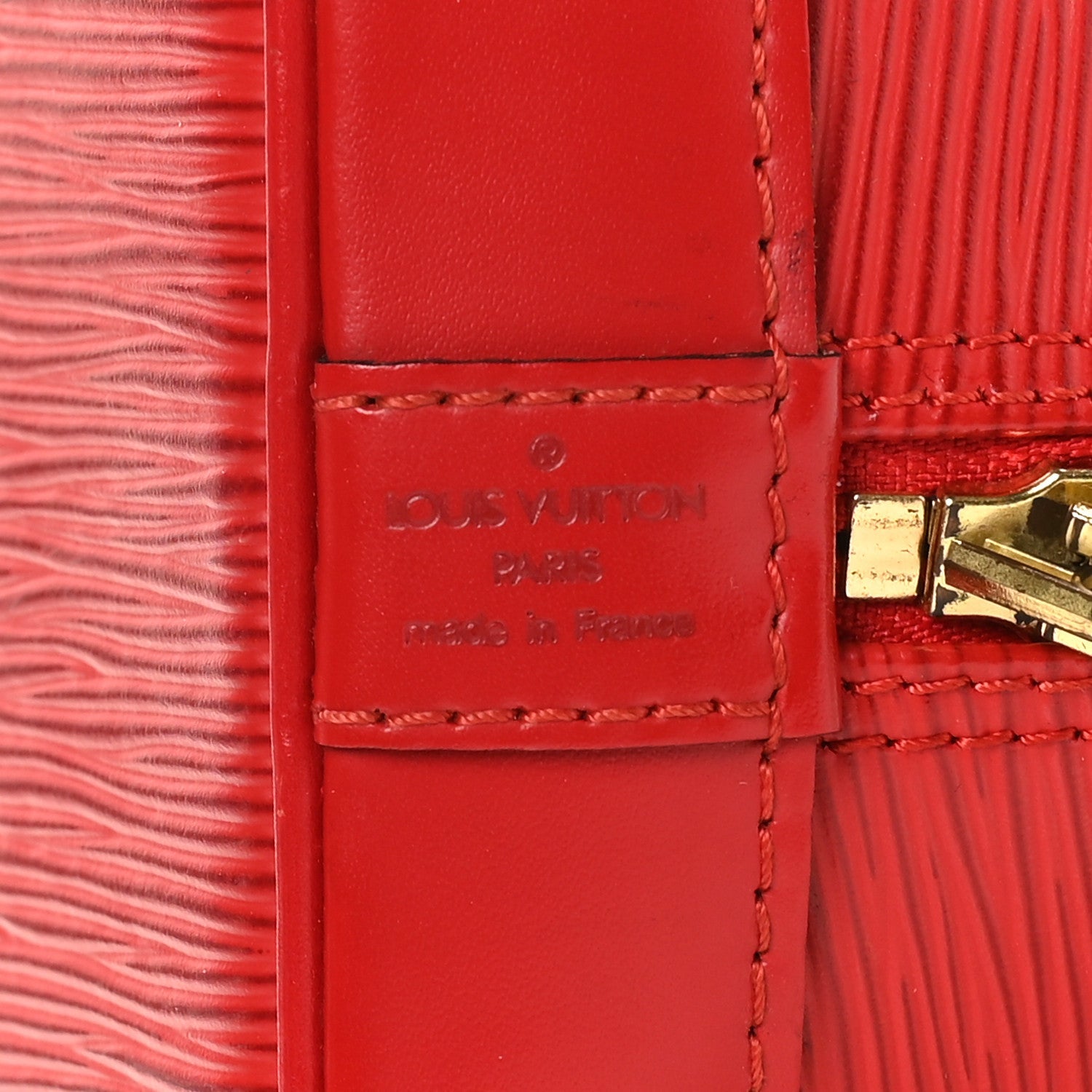 Louis Vuitton Epi Alma PM Castillan Red