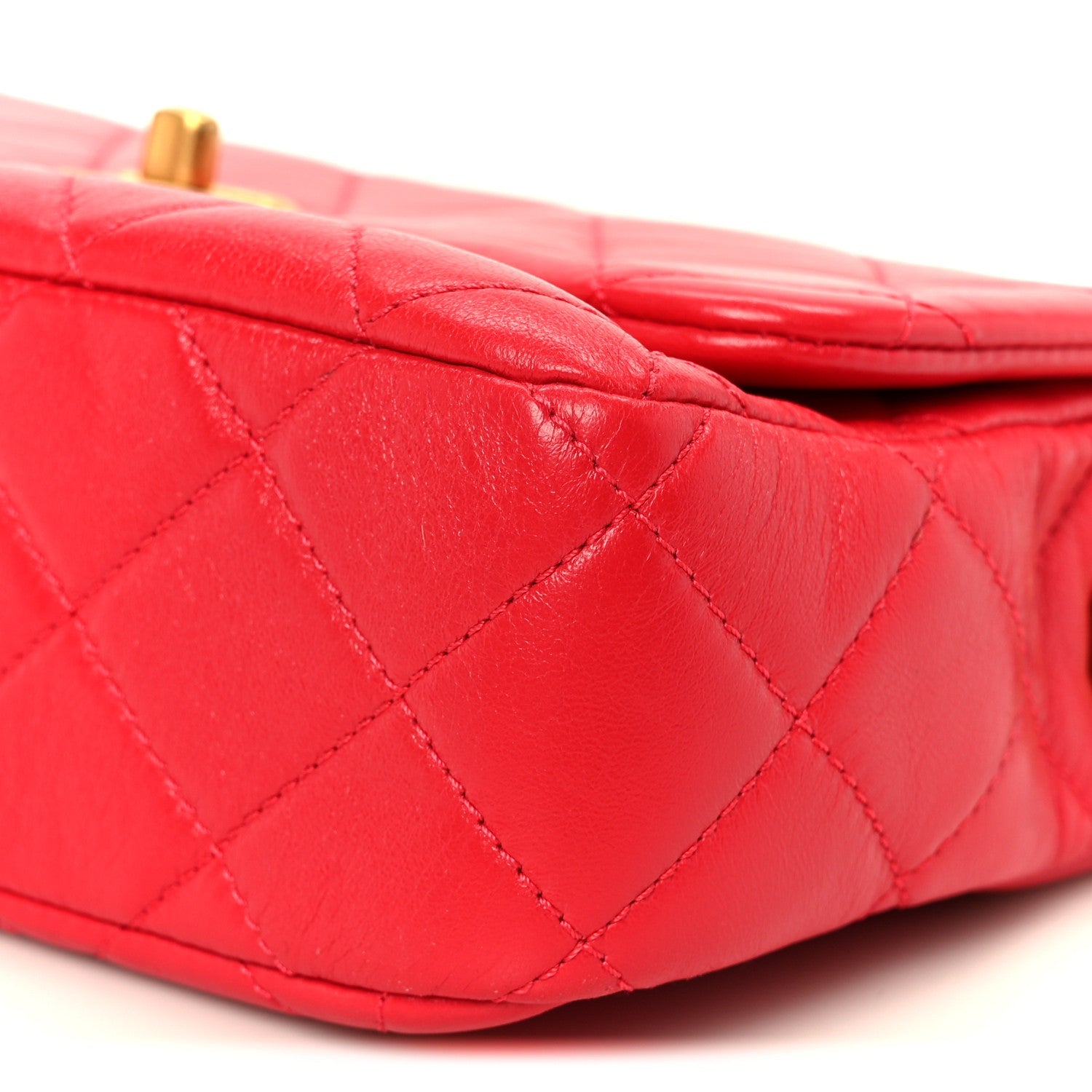 Chanel Lambskin Quilted Small Flap Red