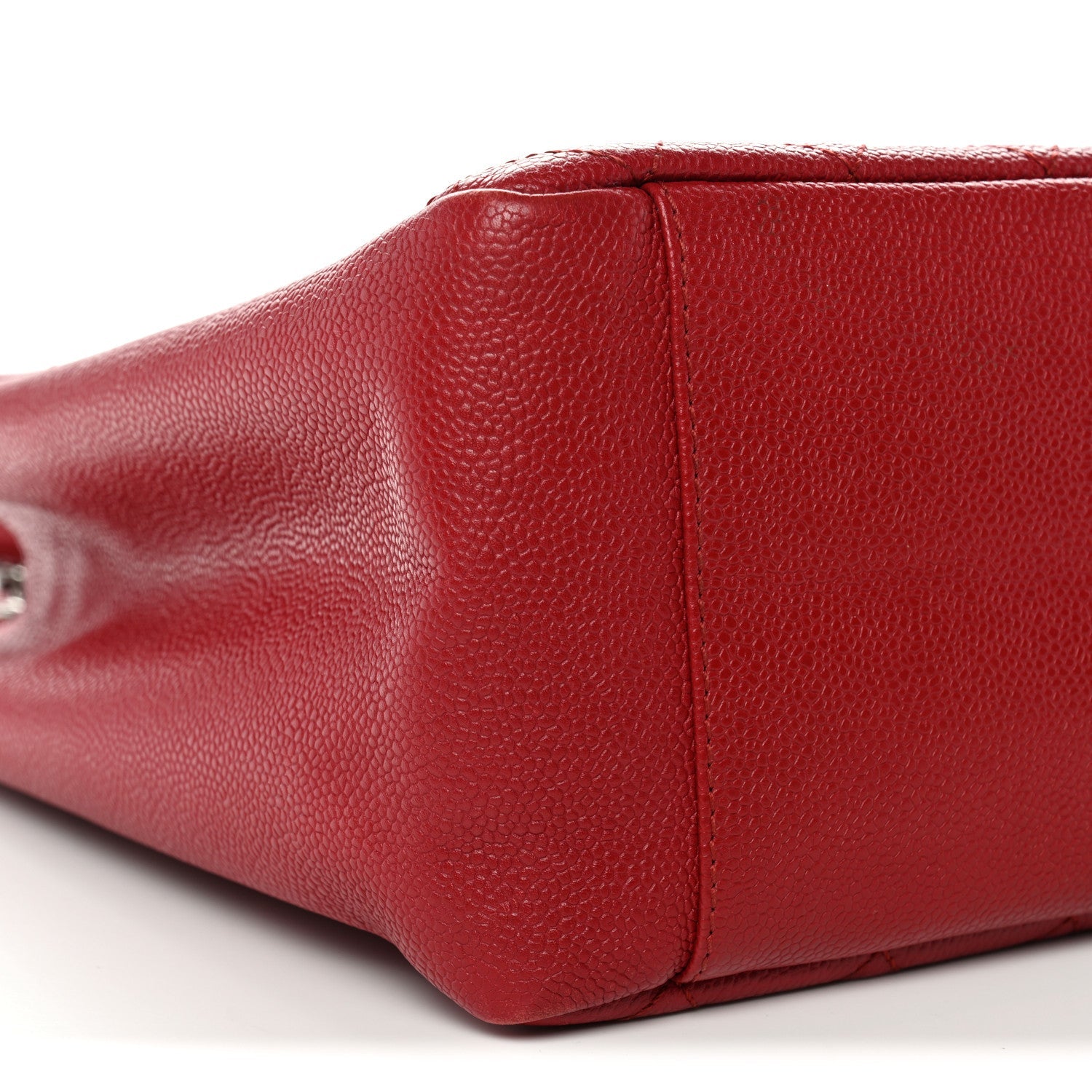 Chanel Caviar Quilted Grand Shopping Tote GST Red