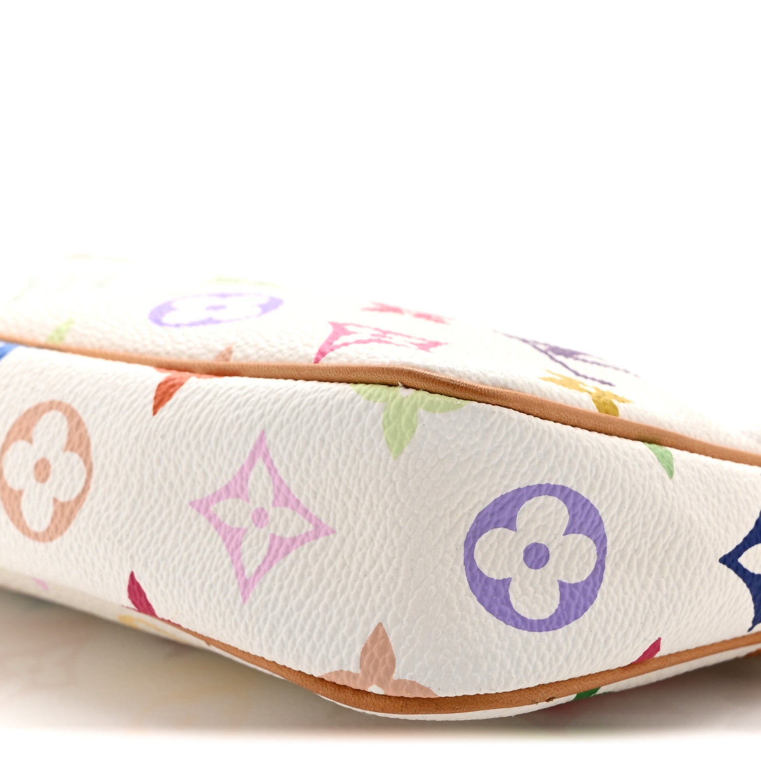 Louis Vuitton Monogram Multicolor Pochette Accessories White
