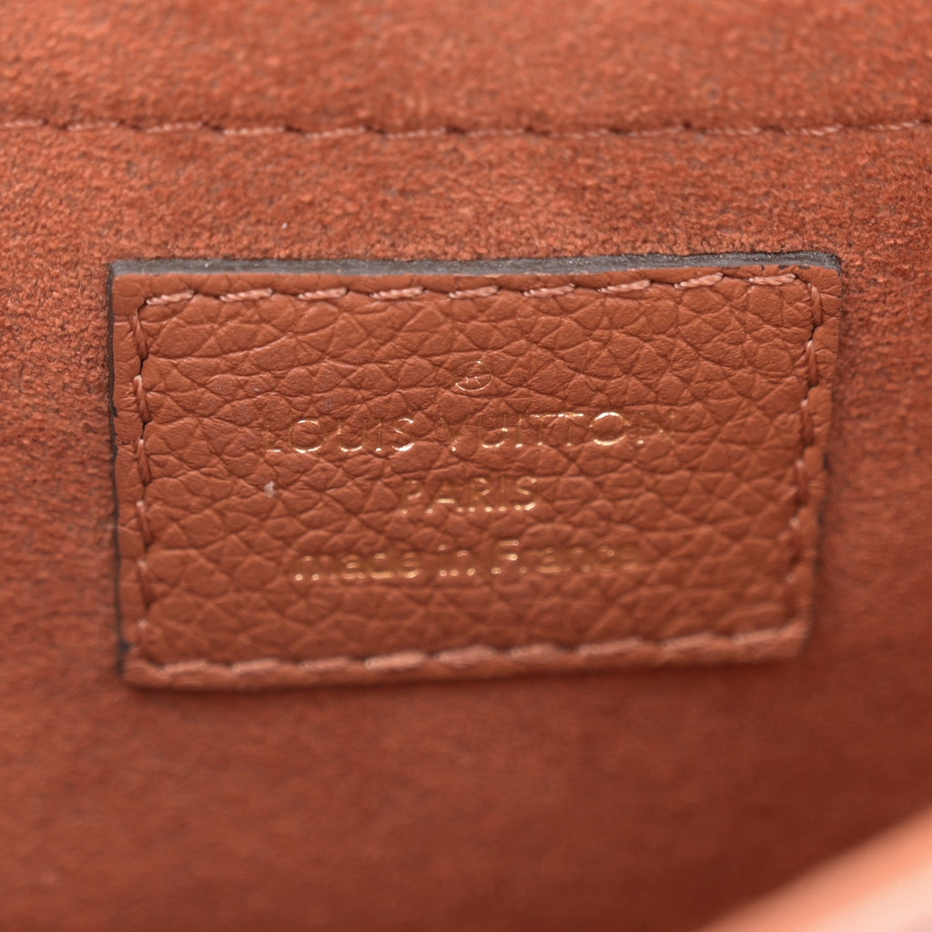Louis Vuitton Grained Calfskin Lockme Tender Chataigne Brown