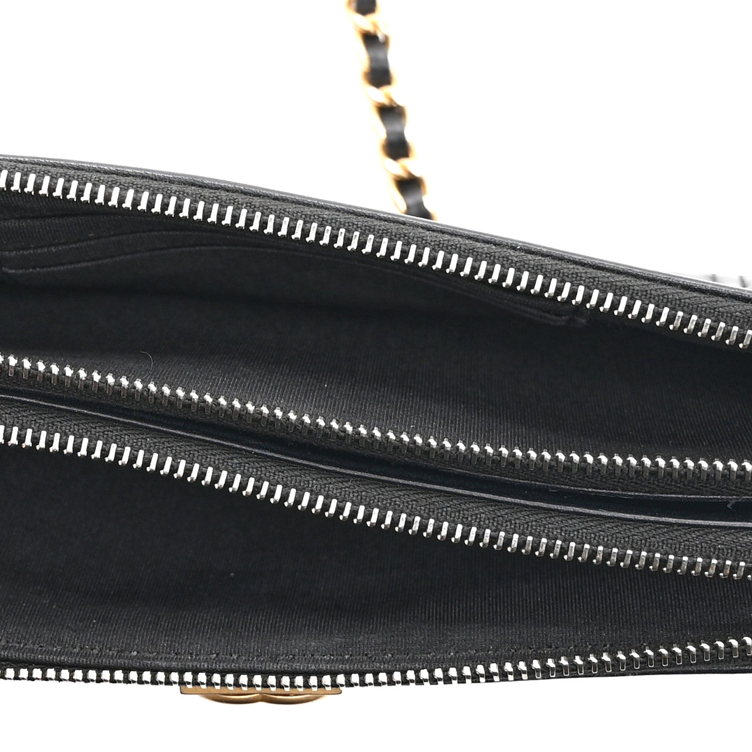 Chanel Calfskin Quilted Small Boy Clutch With Chain Black