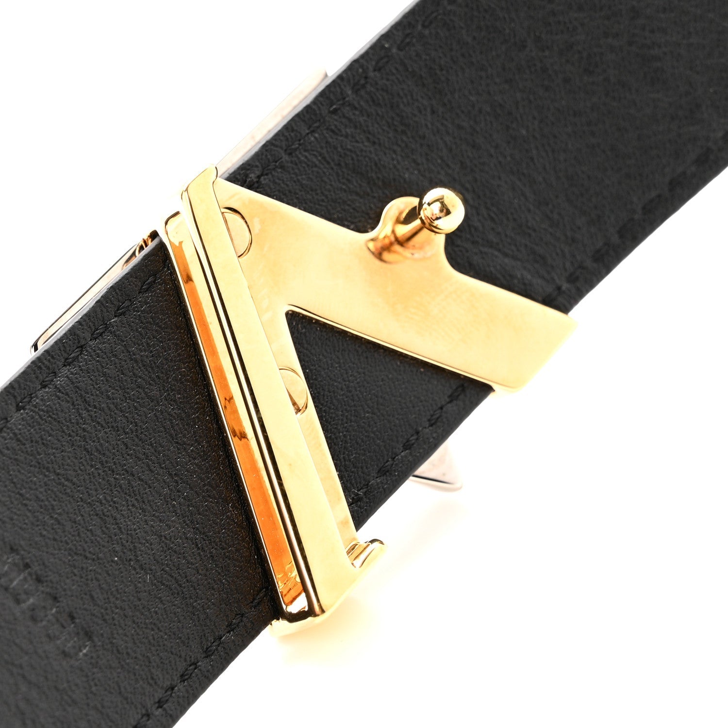 Louis Vuitton Epi 30mm LV Twist Belt 90 36 Black