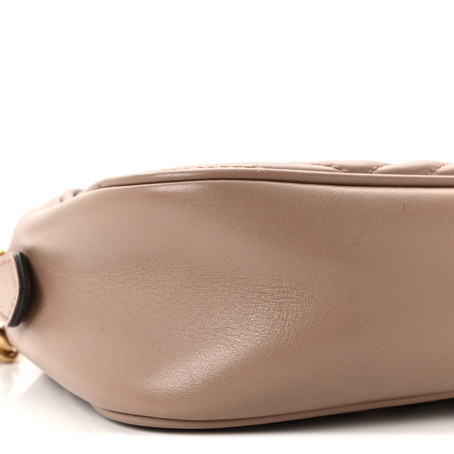 Gucci Calfskin Matelasse Small GG Marmont Chain Shoulder Bag Porcelain Rose
