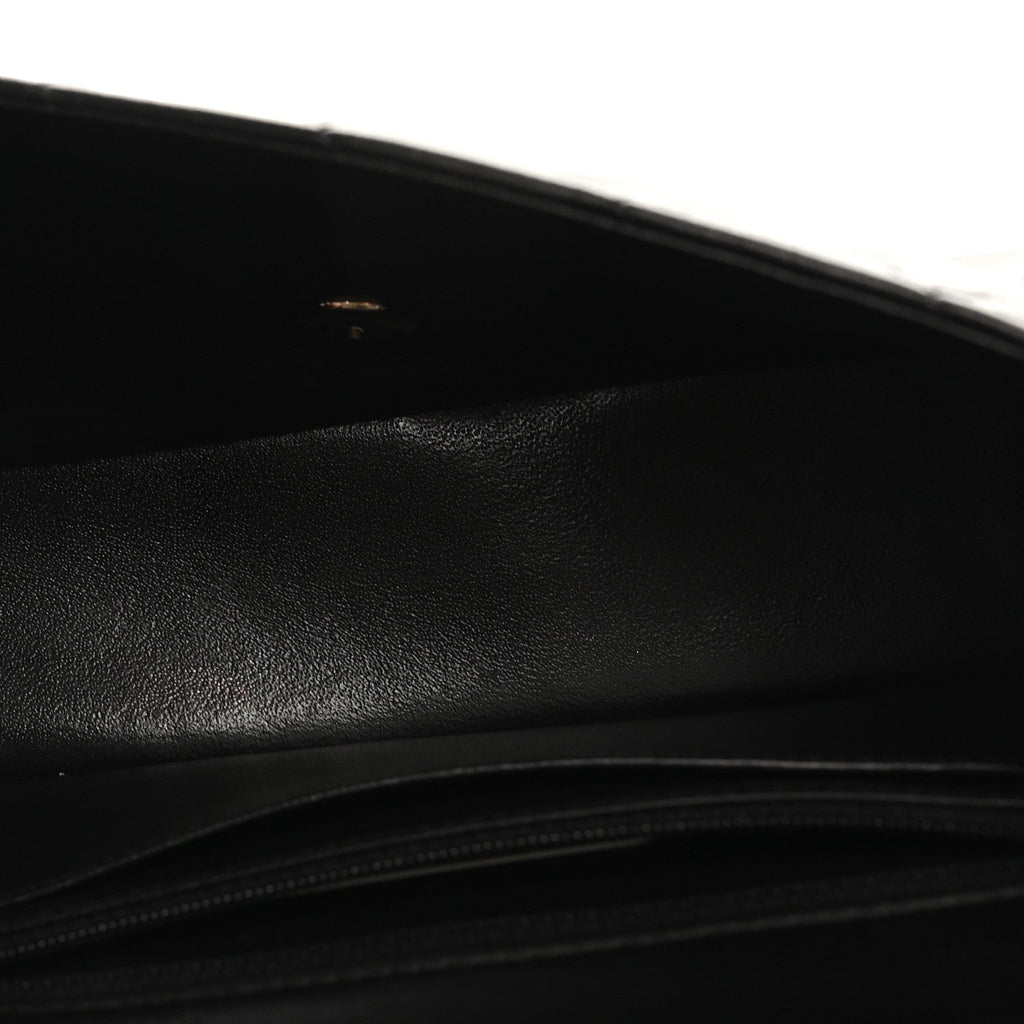 Chanel Lambskin Quilted Mini Rectangular Flap Black