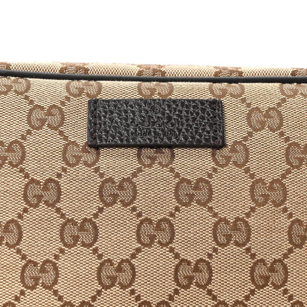 Gucci Monogram Belt Bag Dark Brown
