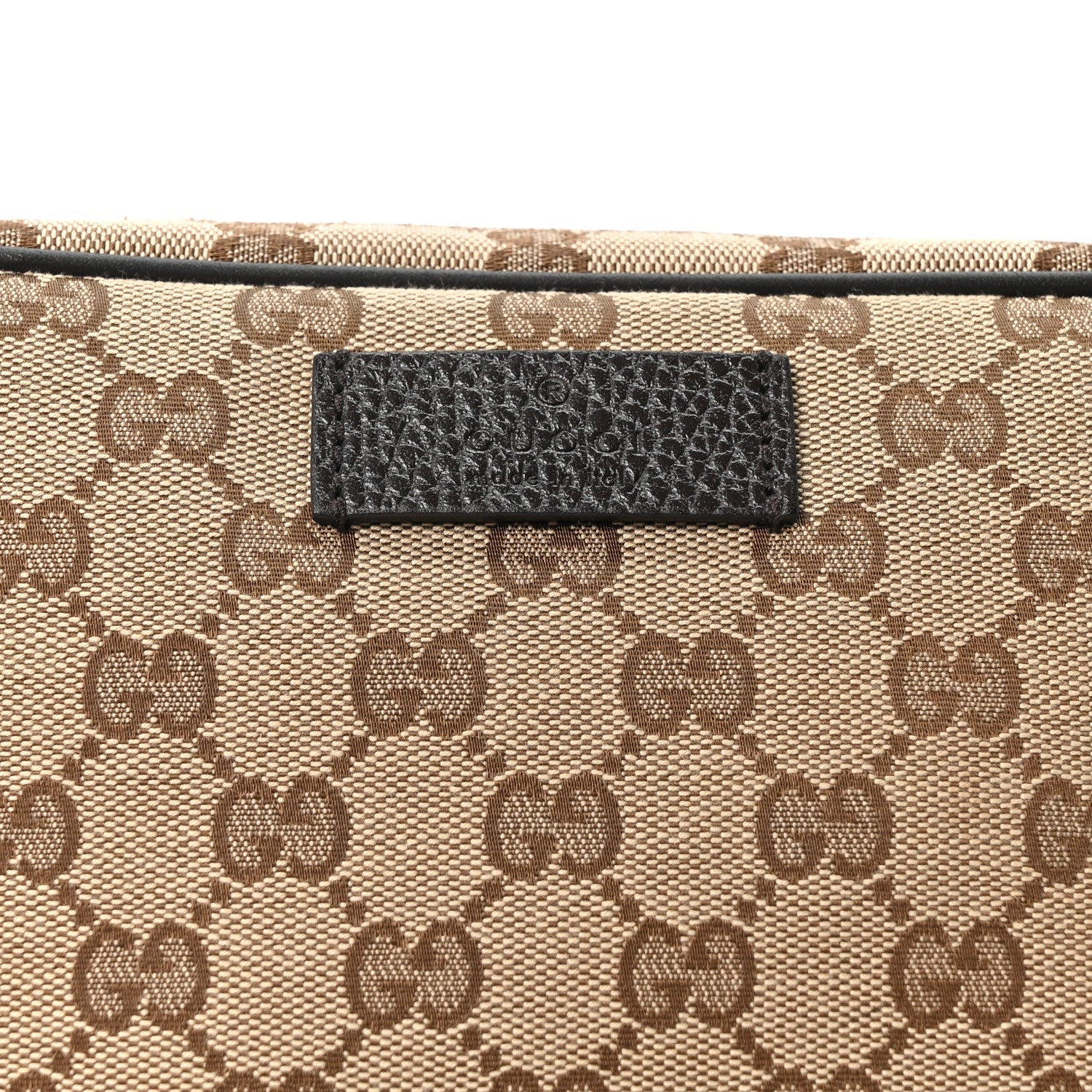 Gucci Monogram Belt Bag Dark Brown