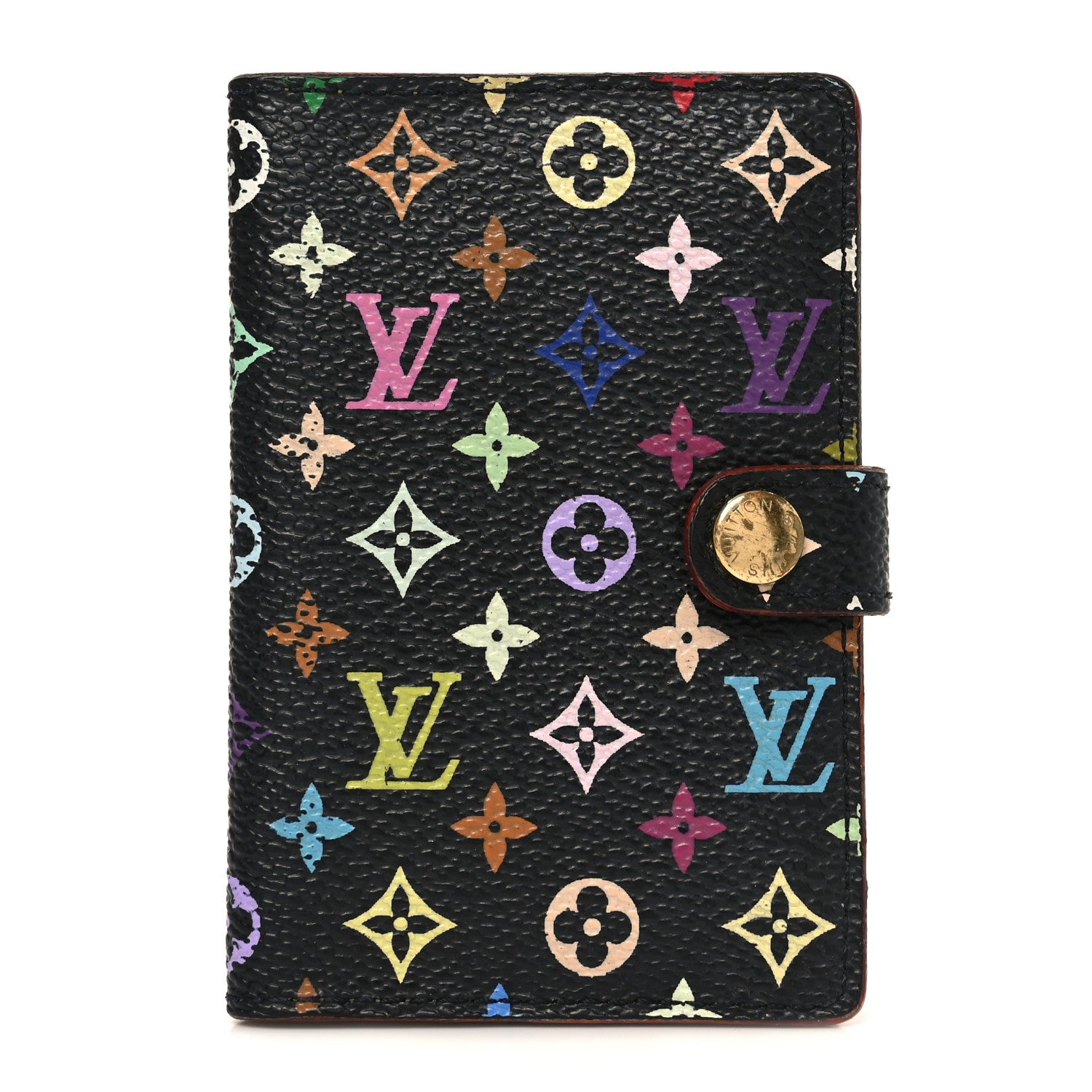Louis Vuitton Monogram Multicolor Carnet de Bal Mini Agenda Cover Black