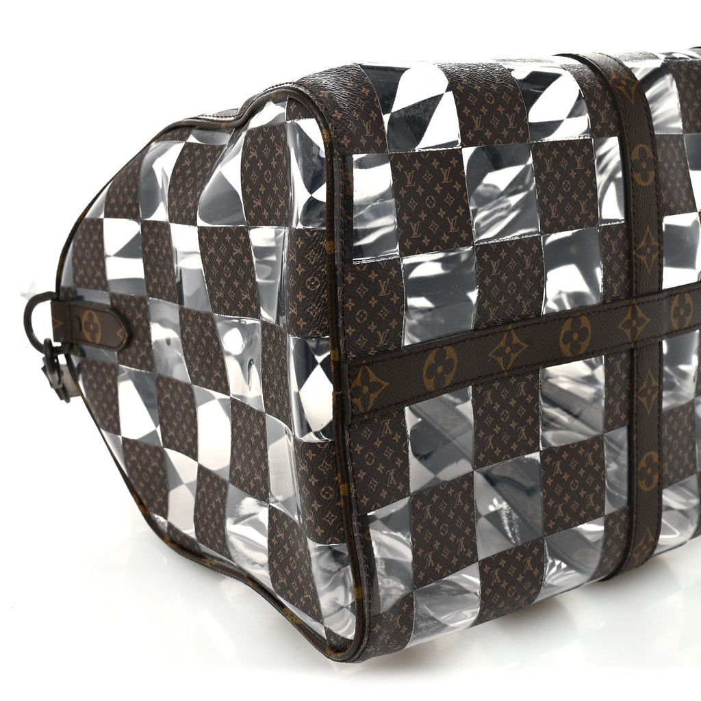 Louis Vuitton PVC Monogram Chess Keepall Bandouliere 50